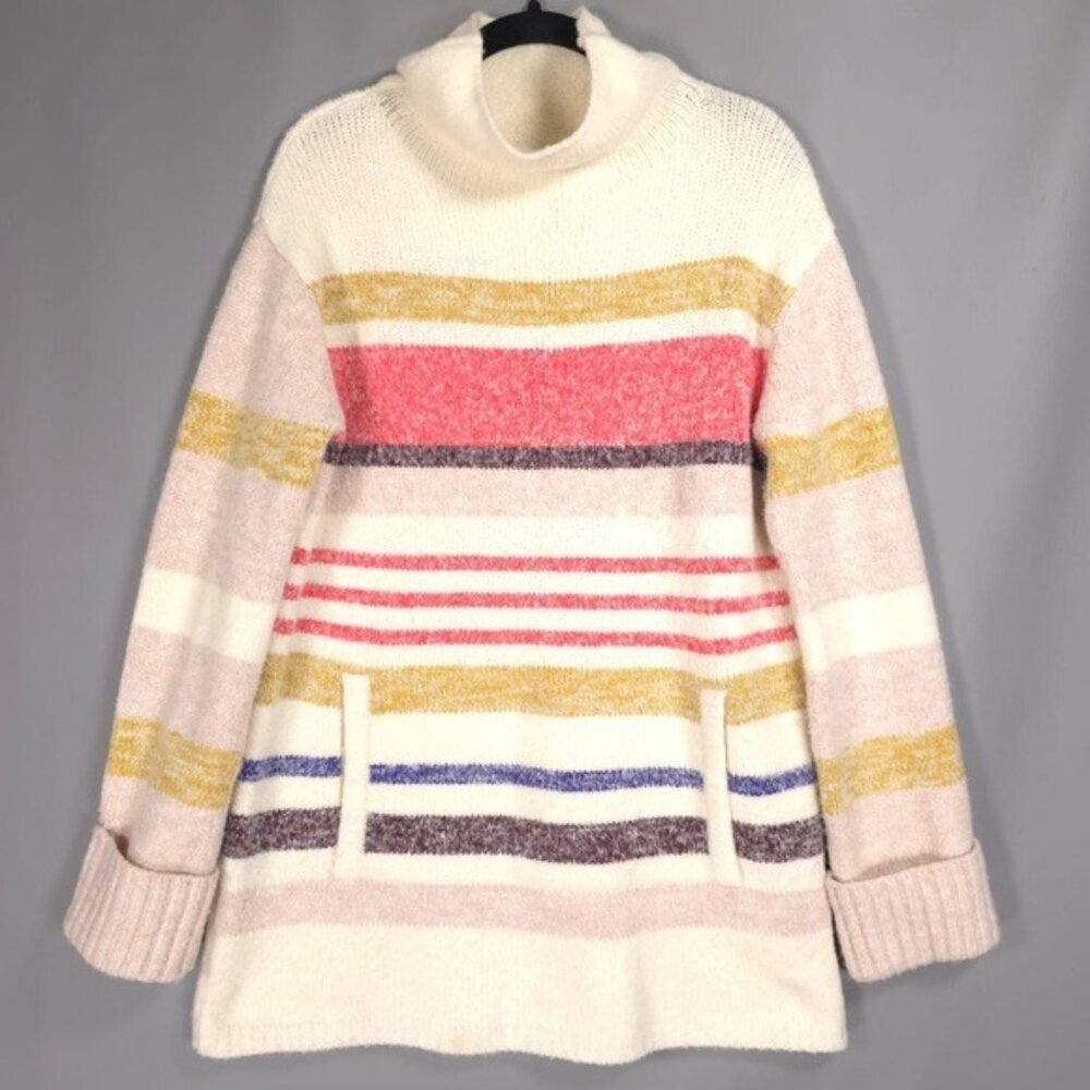Anthropologie Elana Tunic Sweater Striped Women’s WOOL ALPACA Blend Size XS